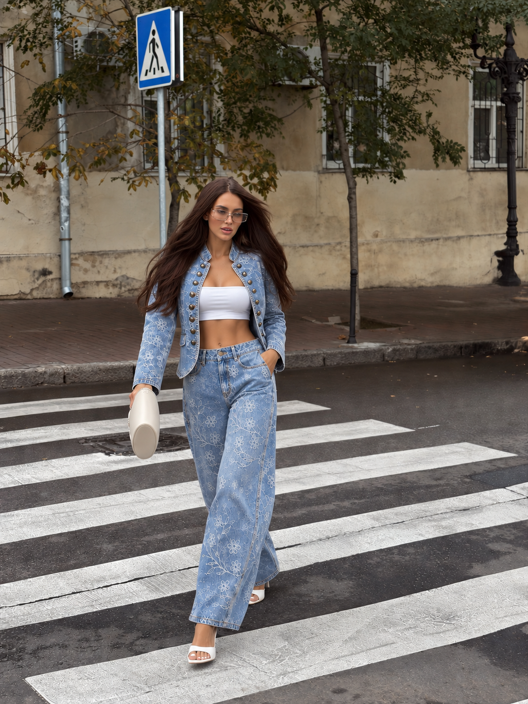 Mademoiselle Rivet Denim Set