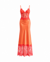 Coral Vendetta Maxi Dress