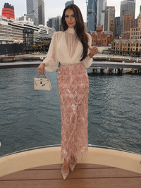 Velvet Champagne Skirt