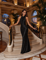 Black Cipher Maxi Dress