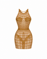 Gilt Complex Mini Dress