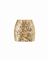 Gilded Chaos Mini Skirt