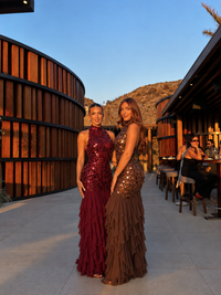 Garnet Fever Maxi Dress