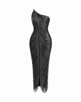 Sable Mirage Midi Dress