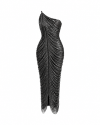Sable Mirage Midi Dress