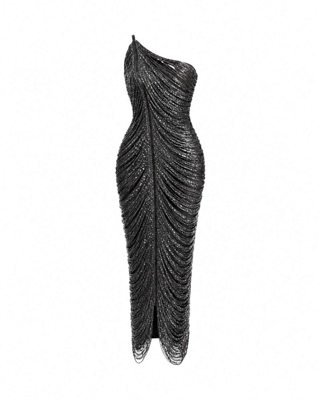 Sable Mirage Midi Dress