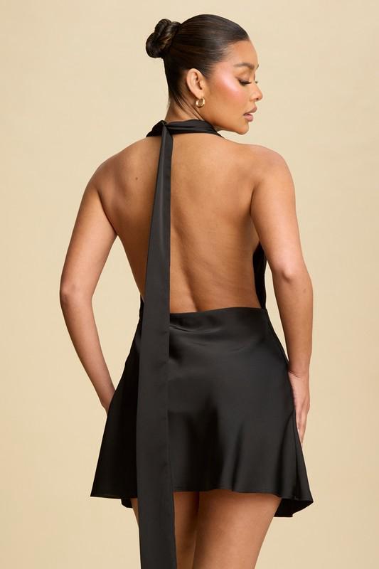 Midnight Blossom Mini Dress