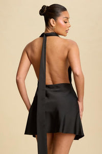 Midnight Blossom Mini Dress