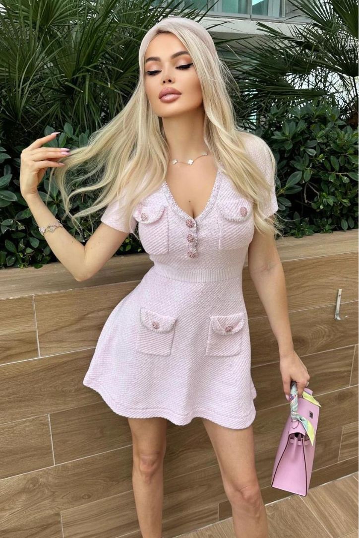 (PRE-ORDER) Sweetheart Tweed Mini Dress