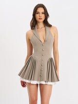 Hazel brown mini dress