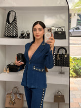 Denim Command Pant Set