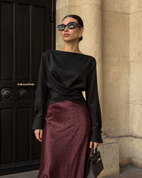 Veltrice Wrap Blouse