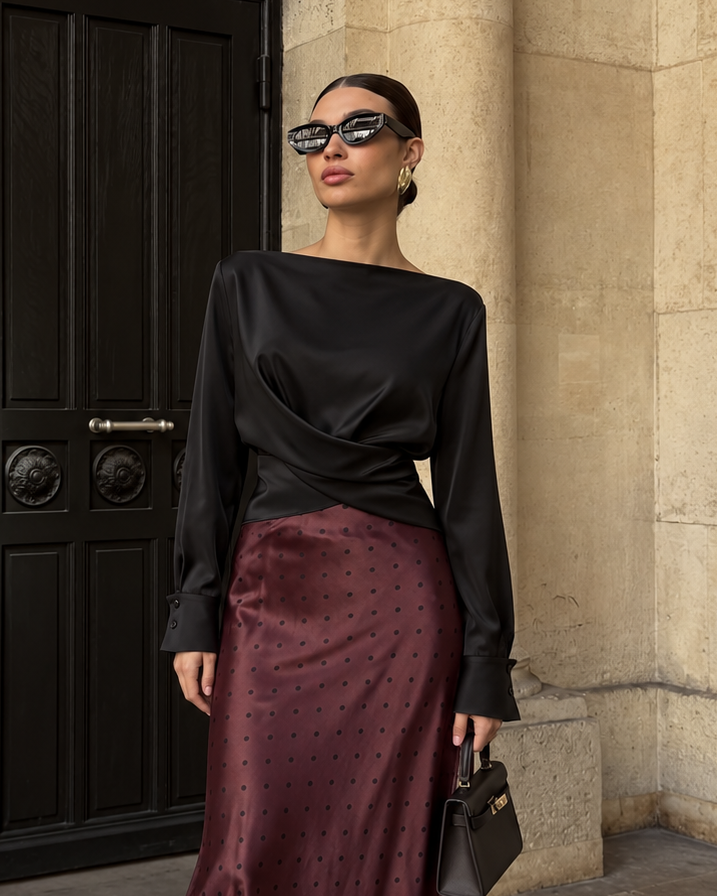 Veltrice Wrap Blouse