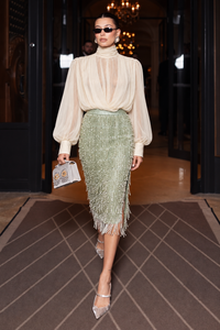 Sage Afterglow Midi Skirt