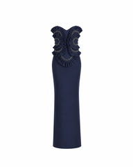 Noir Rosette Sculpt Dress