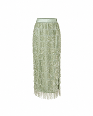 Sage Afterglow Midi Skirt