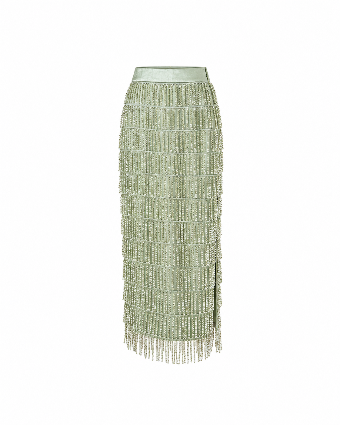Sage Afterglow Midi Skirt