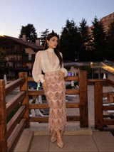 Velvet Champagne Skirt