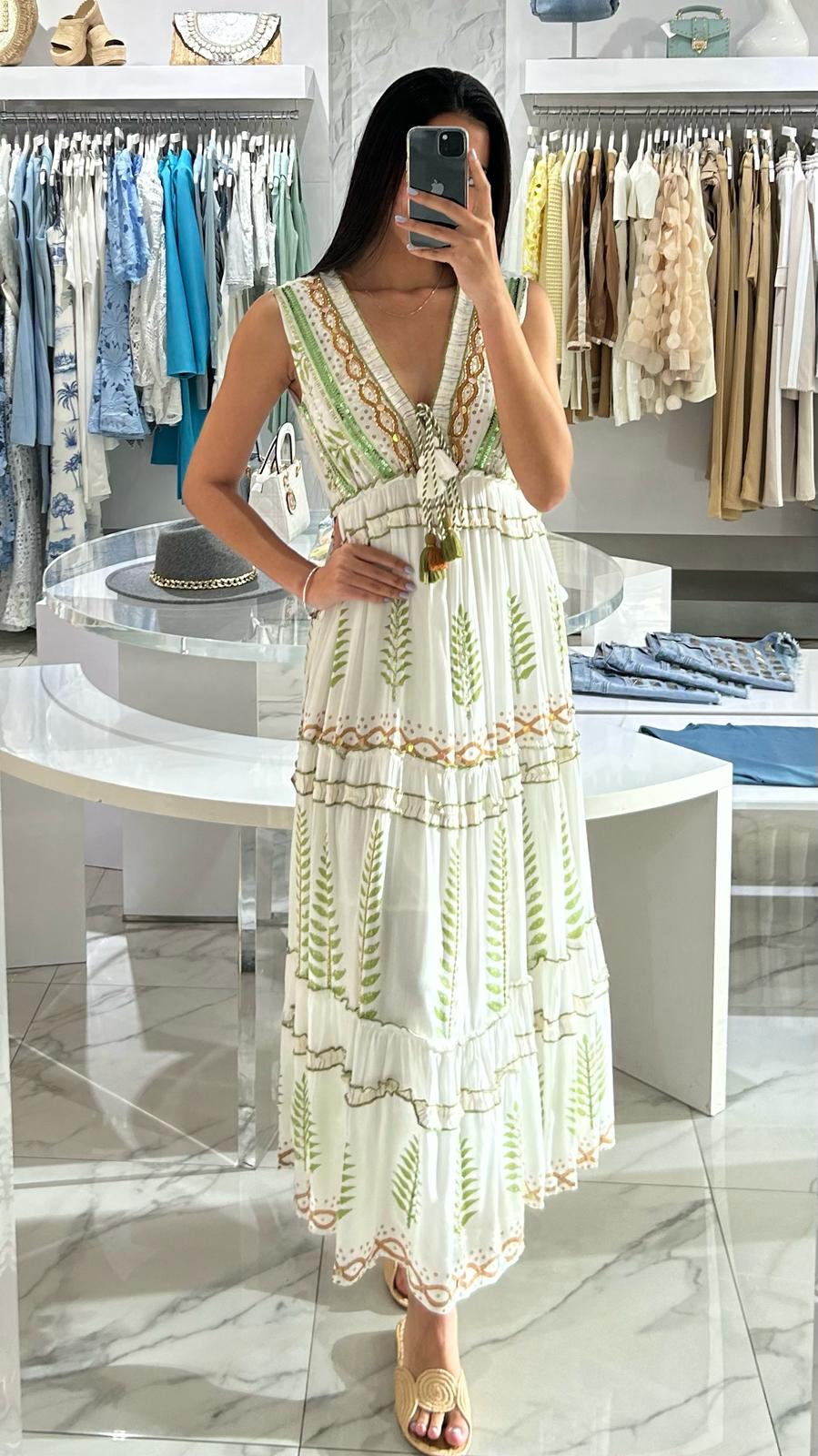 Sunlit Horizon maxi dress