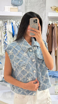 Jeess denim vest