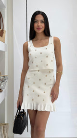 Luz de Plata skirt set