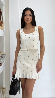Luz de Plata skirt set