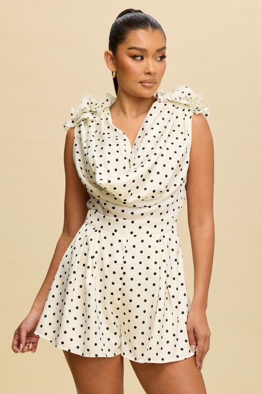 Polka & Petals romper