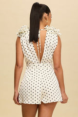 Polka & Petals romper