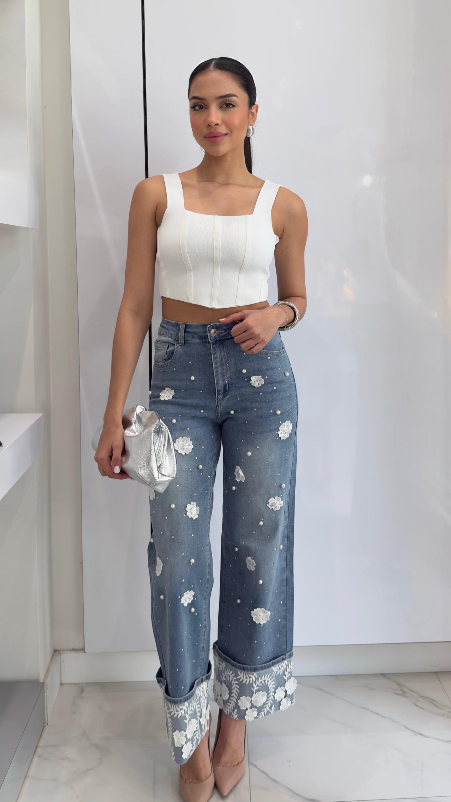 Elegant Bloom Jeans
