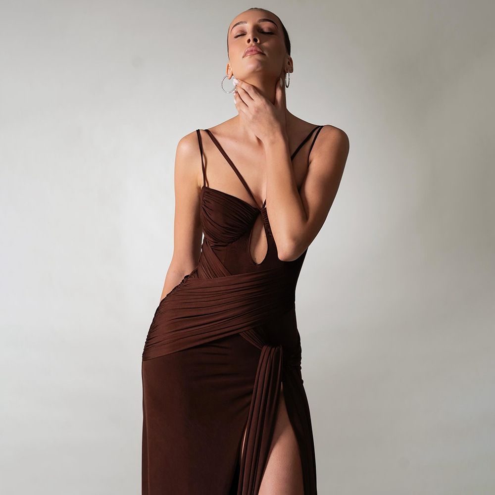 Coffee Dusk maxi dress