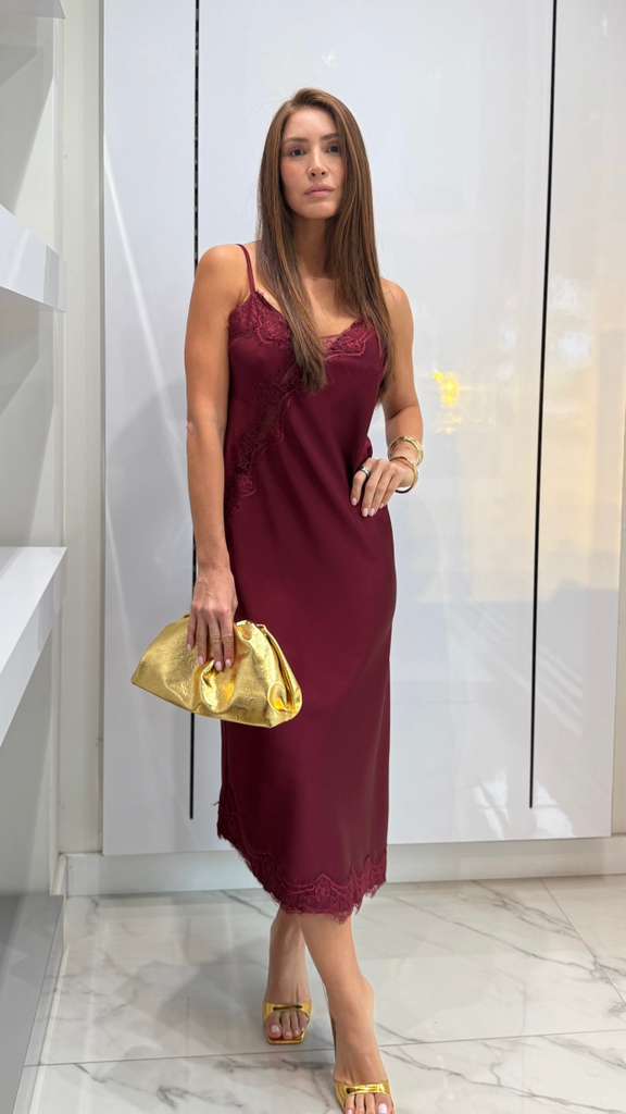 Lace Caress midi dress