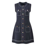 Indigo Verse mini dress