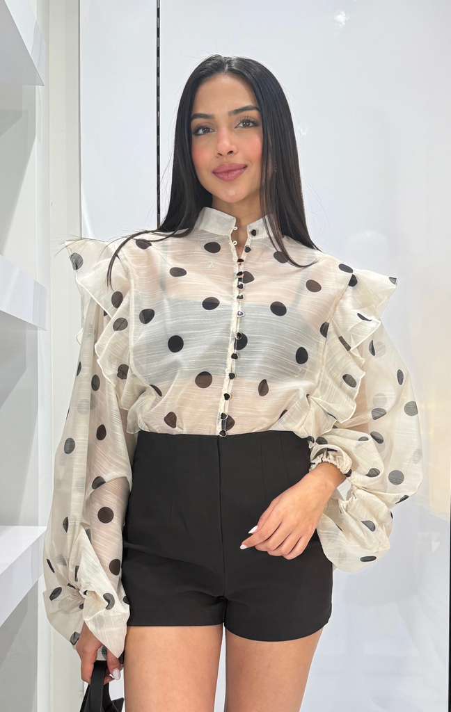 Dotted Grace blouse