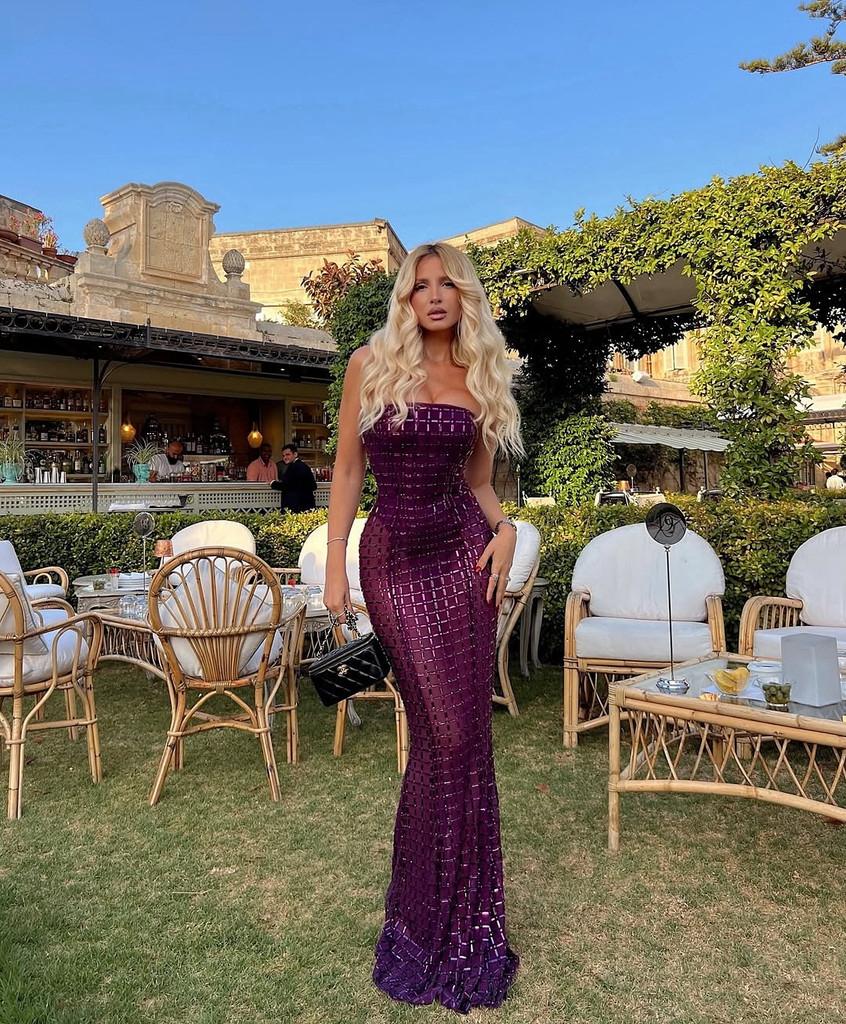 Luxe Mosaic Gown Maxi Dress