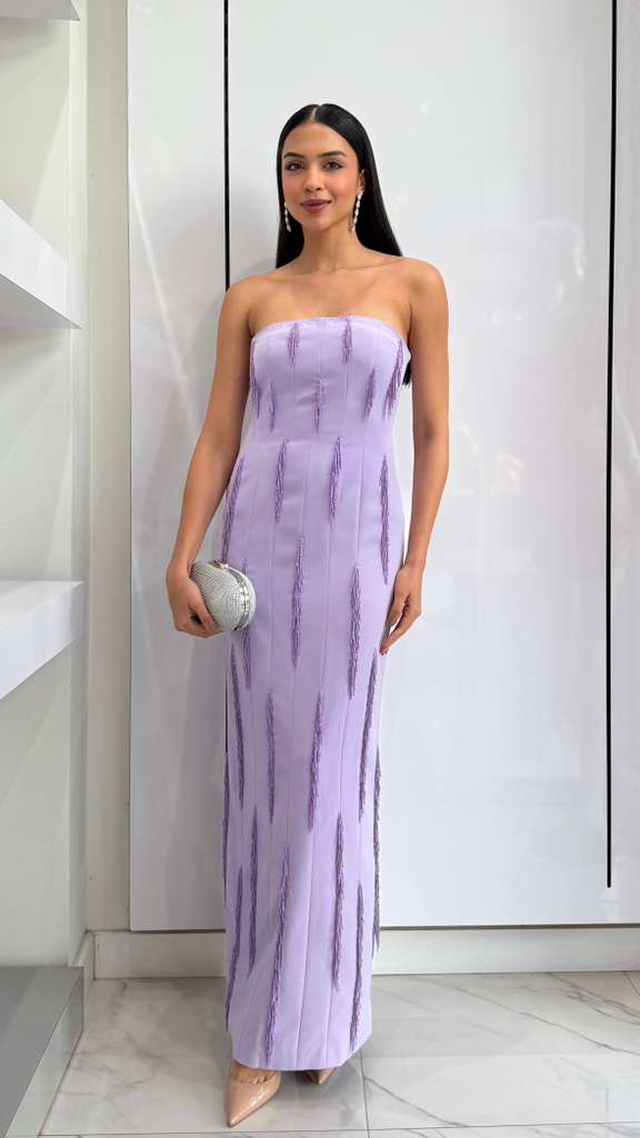 Velvet Purple Maxi Dress