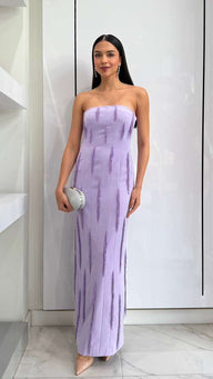 Velvet Purple Maxi Dress