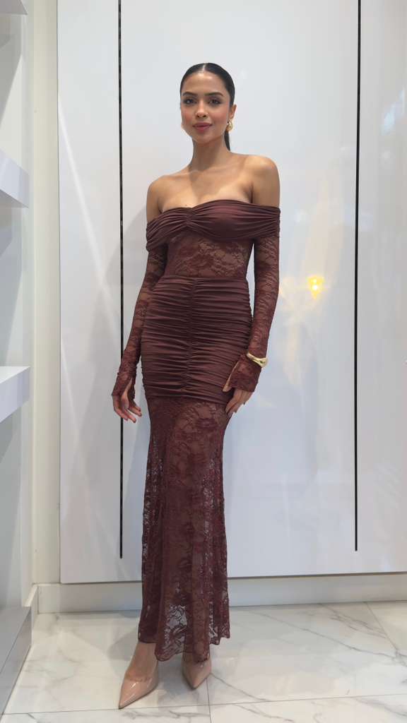 Bordeaux Essence Maxi Dress