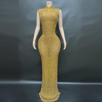 Gold District Maxi Dress