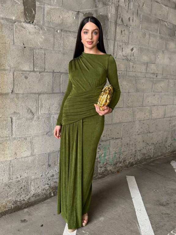 L’Atelier Couture Green Maxi Dress