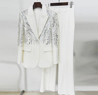 Silver Éclat Pant Set