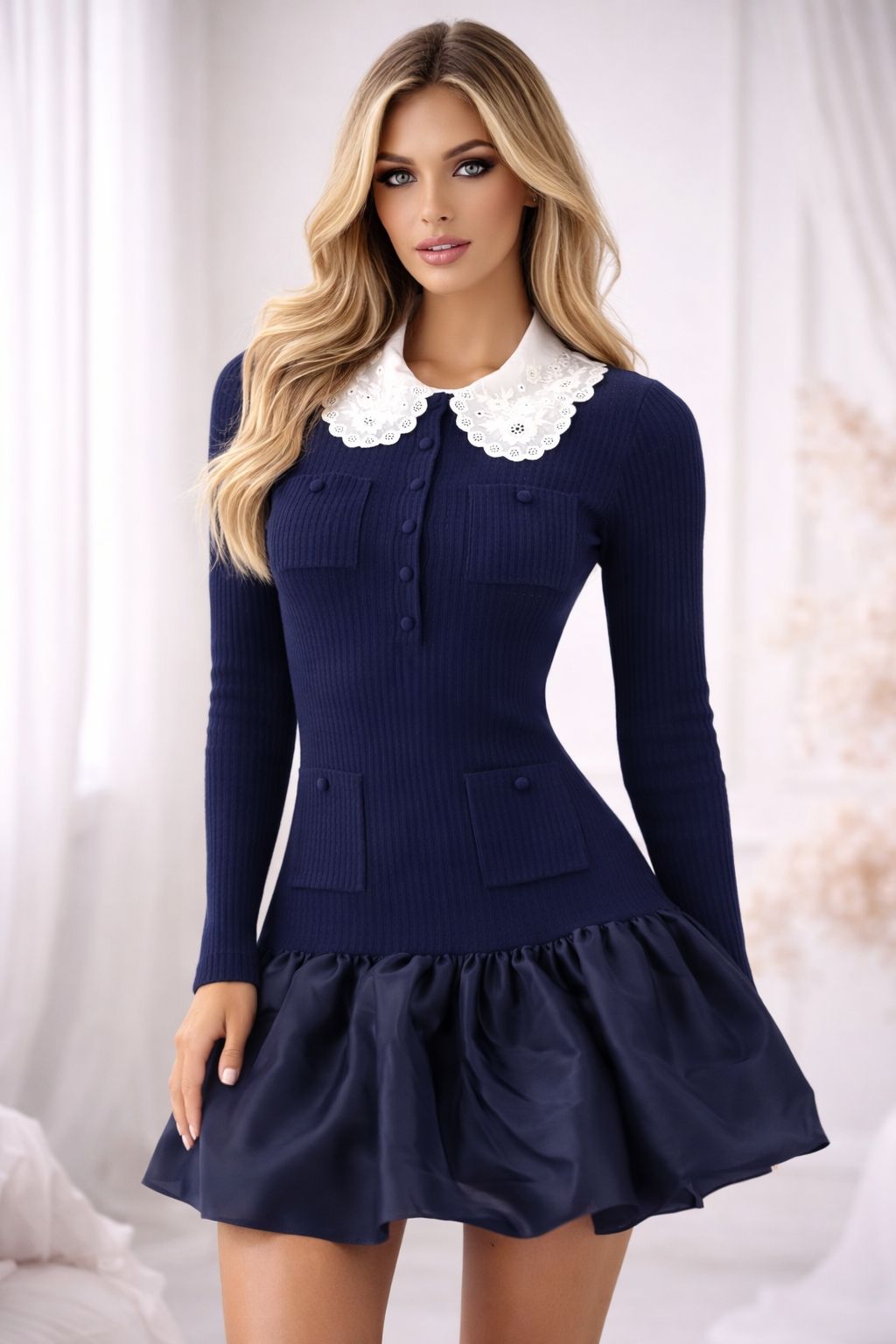 Margot Bleu Mini Dress