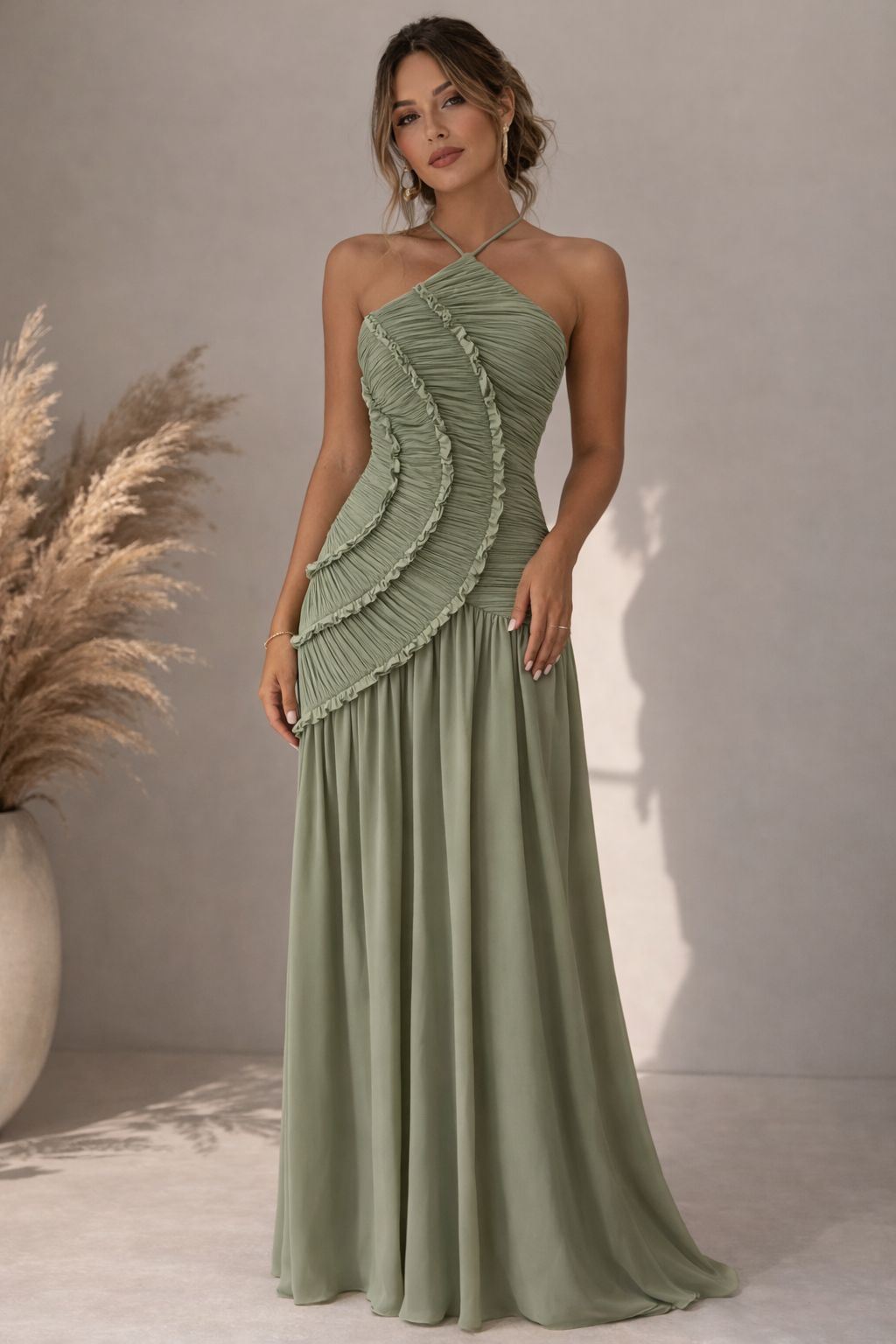 Seraphine Drape Maxi Dress