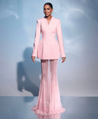 Rosé Tailleur Dress