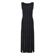 Noir Ligne Elegante Midi Dress