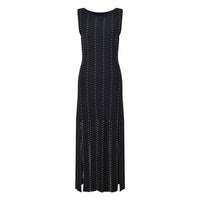 Noir Ligne Elegante Midi Dress