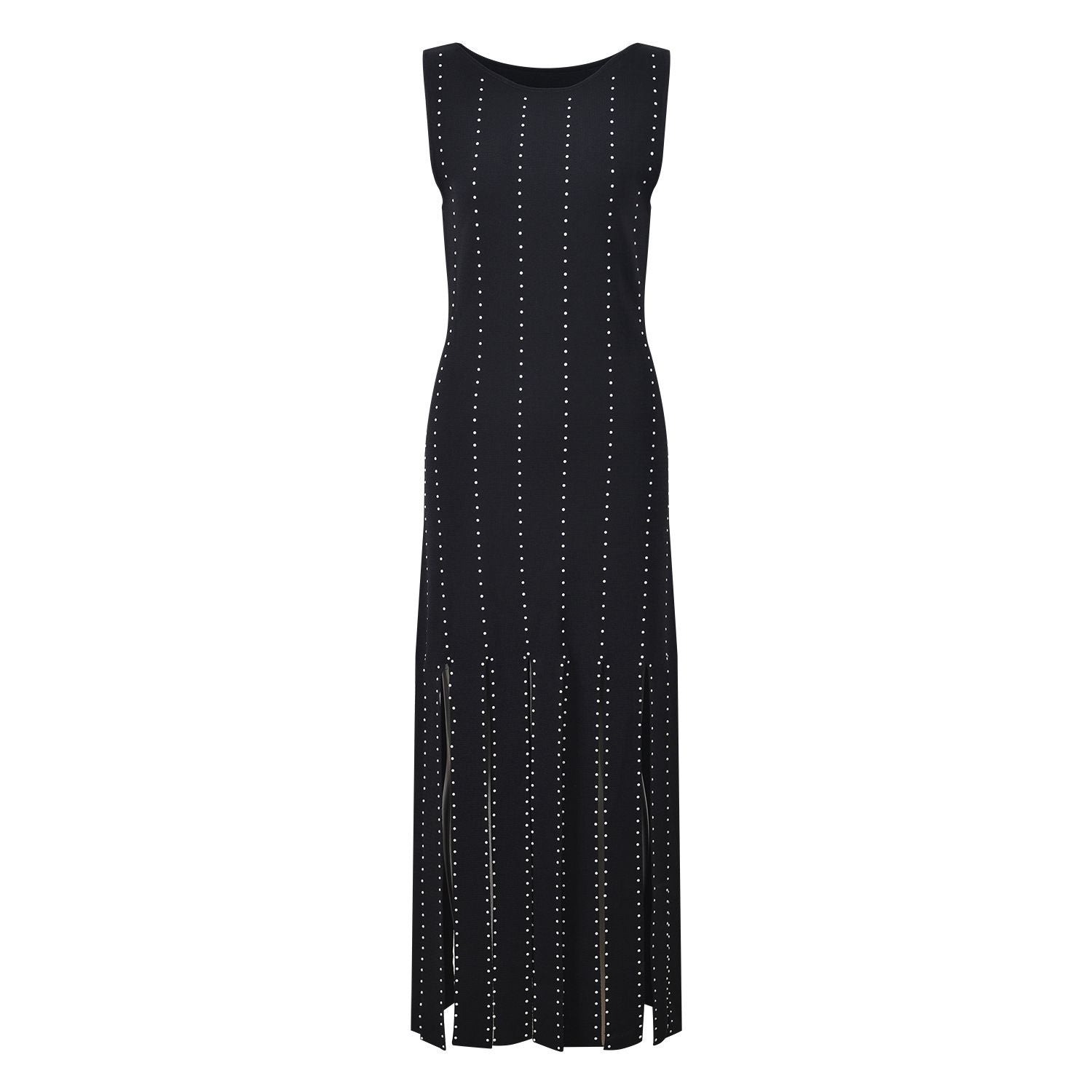Noir Ligne Elegante Midi Dress