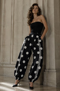 Midnight Polka Luxe Pant