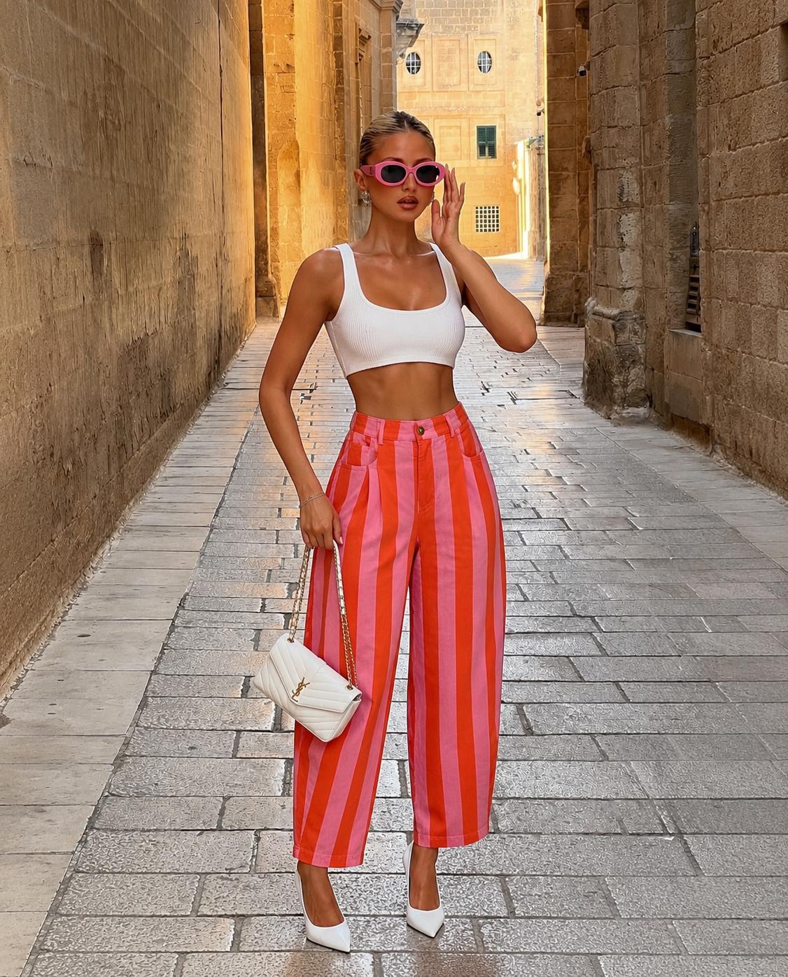 Candy Lane Barrel Pants
