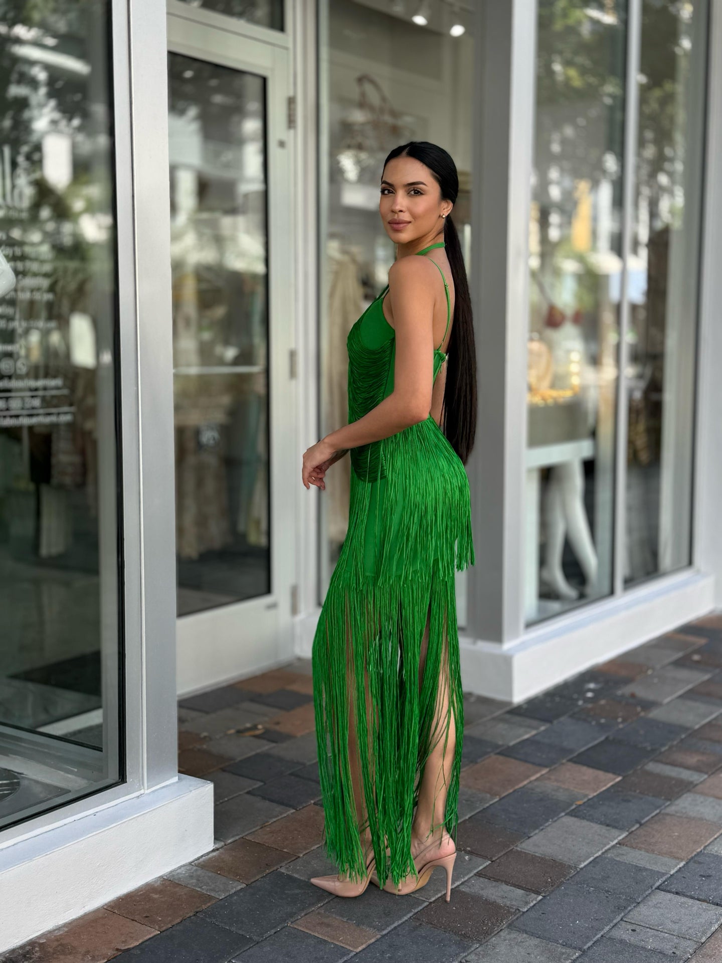 Green Flash dress