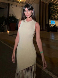 Dancing Gold midi dress